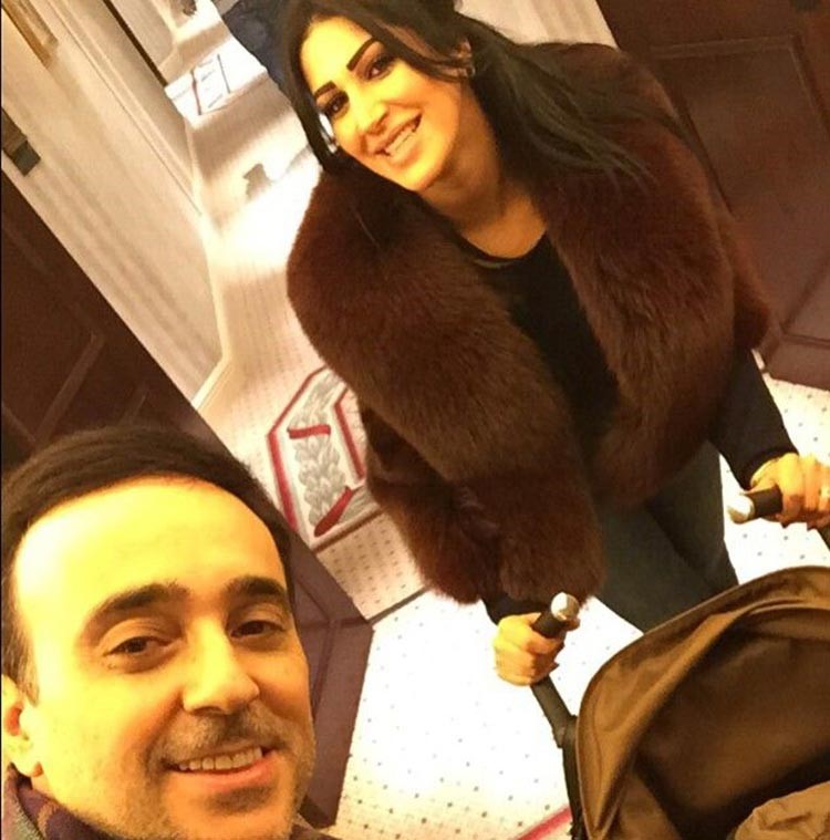 بالصور.. "لوك" زوجة صابر الرباعي بالفرو البني والماكياج الدافئ