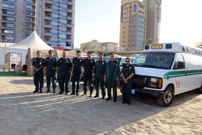 مركز عمليات الطوارئ الطبية على شارع الخليج العربي