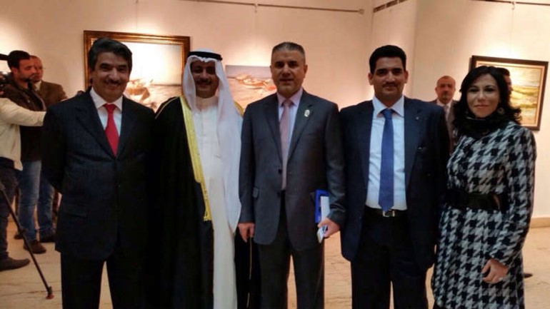 الامين العام المساعد لقطاع الثقافة دبدر الدويش يتوسط ضيوف المهرجان﻿