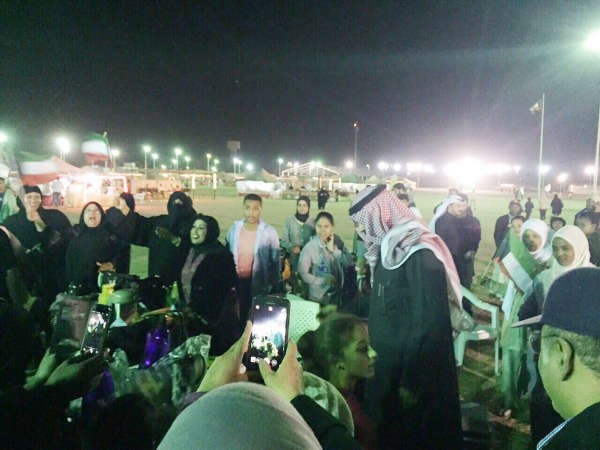 والخالد خلال الجولة﻿