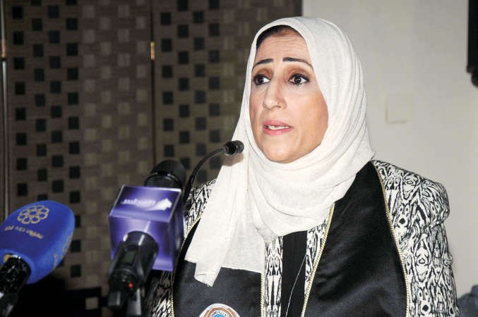 ليلى الشريف تلقي كلمتها ﻿