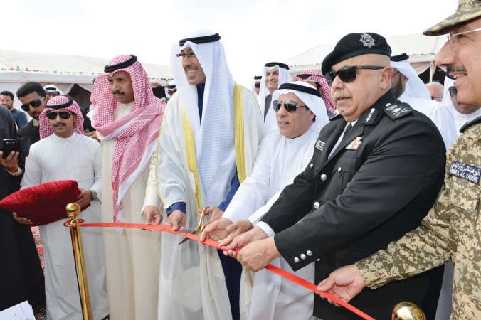 جانب من قص شريط مشروع تطوير منفذ النويصيب البري﻿