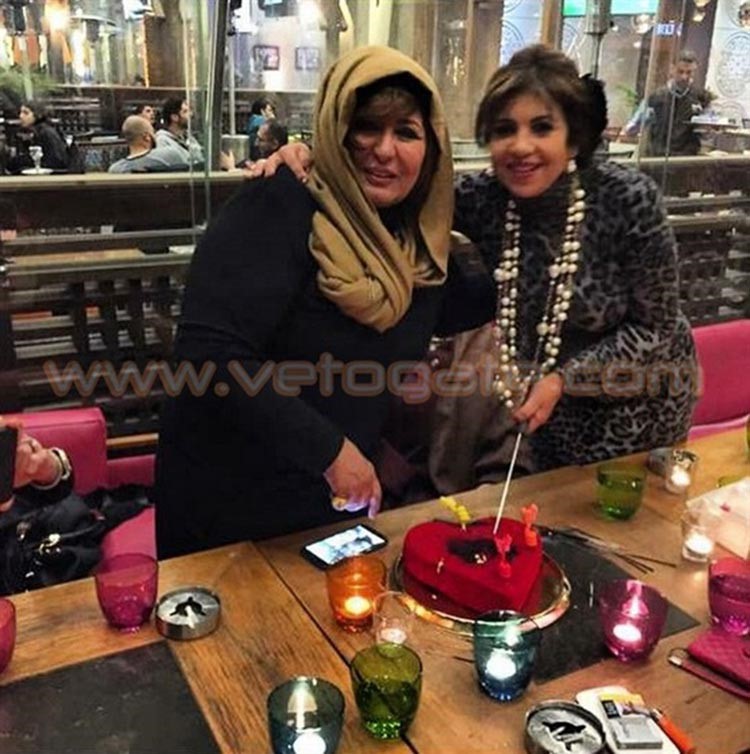 بالصور.. سهير رمزي تحتفل بعيد ميلادها مع هدى رمزي وأصدقائها