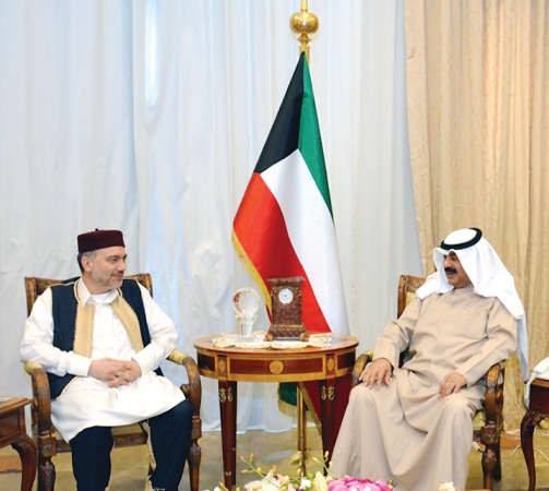 وكيل الخارجية مستقبلا سفير ليبيا محمد عميش