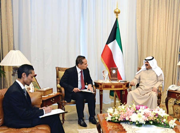 الجارالله خلال استقبالهسفير اندونيسياتاتاج بودي اوناما رزاق 