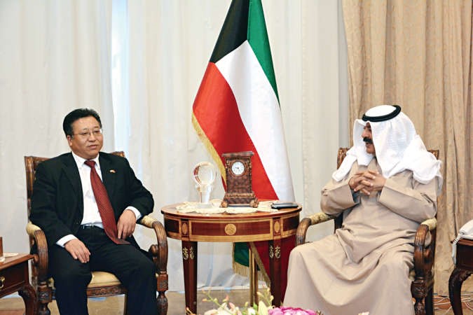 خالد الجارالله مستقبلا السفيرالصيني تسوي جياتشون