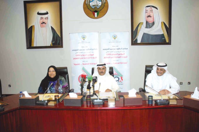 سعود الحربي خلال المؤتمر الصحافي 	هاني عبدالله ﻿