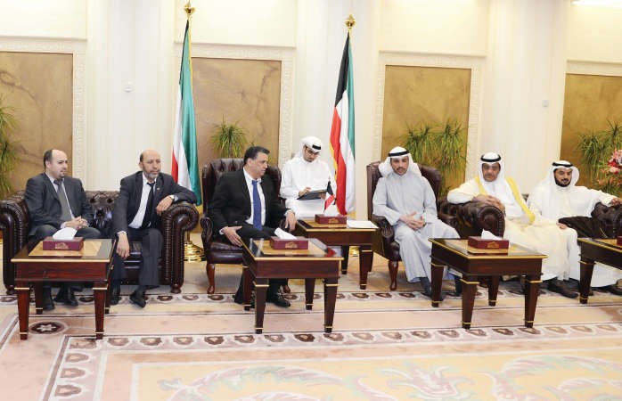  ومستقبلا نائب رئيس مجلس النواب المغربي عبداللطيف وهبي والوفد المرافق له﻿
