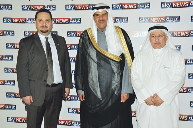 الشيخ سلمان الحمود ونارت بوران وسعد العنزي