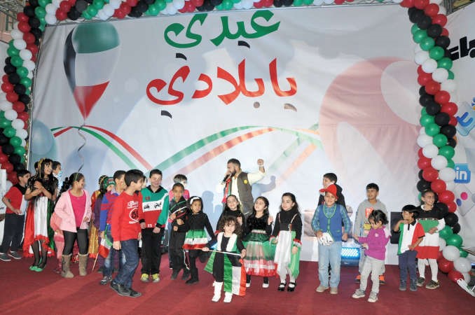 الاطفال ابتهجوا بمهرجان الانباء عيدي يابلادي في السالمية					قاسم باشااحمد علي
﻿