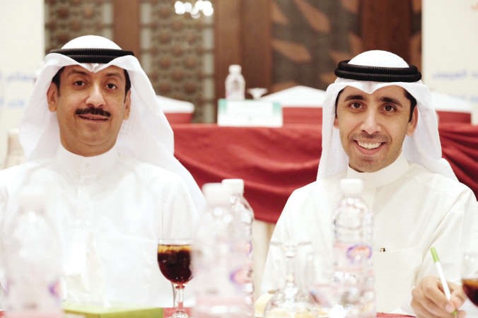 رئيس المهرجان دمحمد الديهان ومدير المهرجان دخالد القلاف