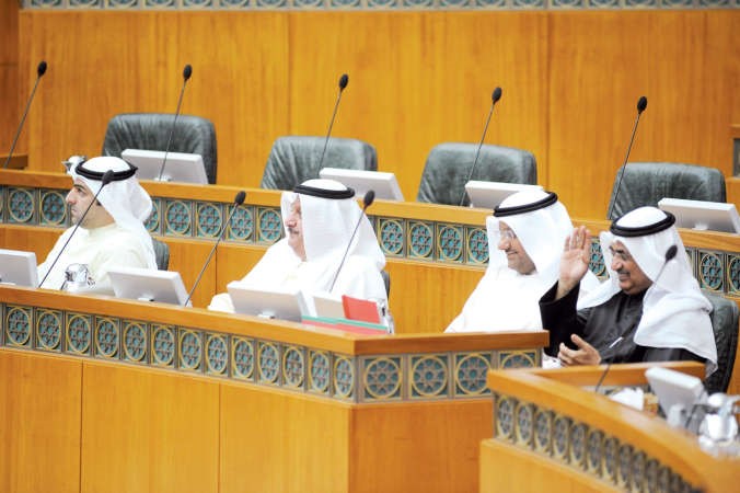الوزراء المدعج والعبيدي والكندري وابل﻿