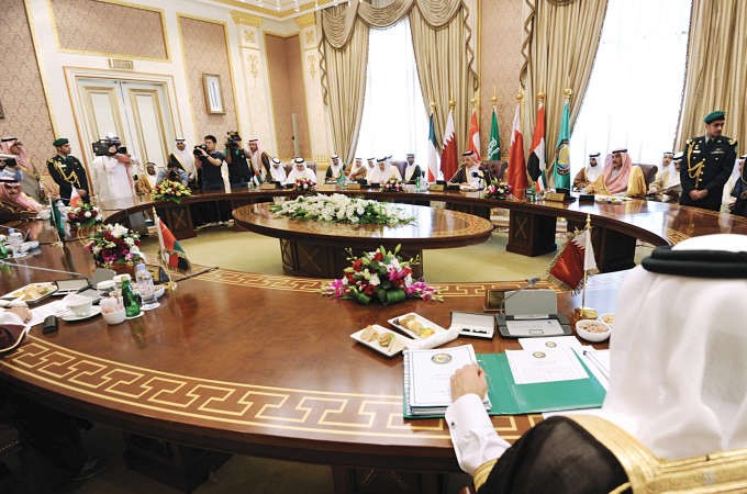 جانب من اجتماع وزراء خارجية مجلس التعاونالخليجي في الرياض امس افپ
