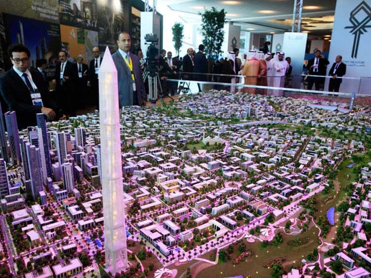 عاصمة جديدة شرق القاهرة على مساحة 1500 كيلو مترا مربعة