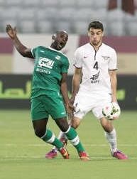 المهاجم الكونغولي الان ديوكو كالويتوكا متالق مع فريقه الاهلي