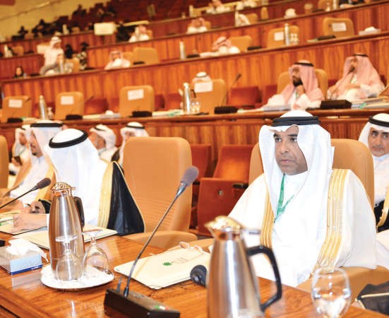 المستشار عبدالرحمن النمش خلال المؤتمر الدولي لمكافحة الفساد بالرياض﻿
