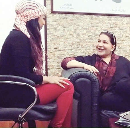 هند مع الفنانة القديرة سعاد عبدالله﻿