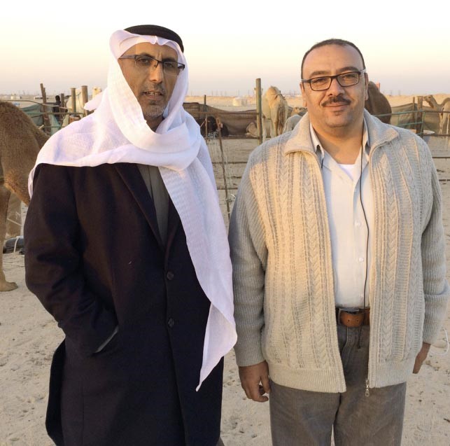 محمد السبيعي مع الزميل اسامة دياب