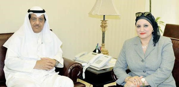 نائب رئيس مجلس الامة مبارك الخرينج مستقبلا دانعام محمد علي