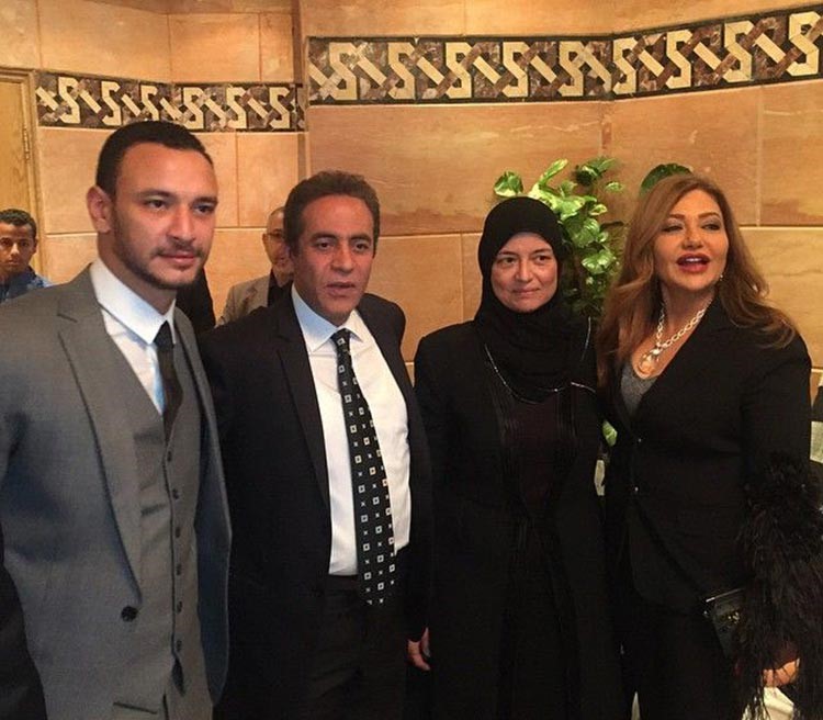 بالصور.. أول ظهور رسمي لزوجة خالد صالح بعد وفاته