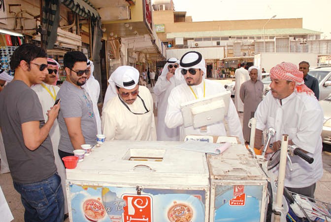 تحرير احدى المخالفات