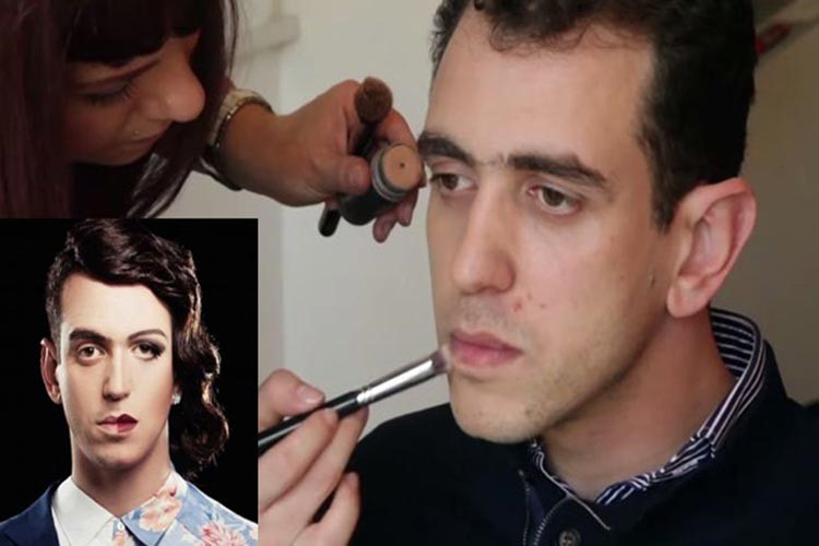 بالفيديو.. مذيع مغربي بنصف وجه نسائي