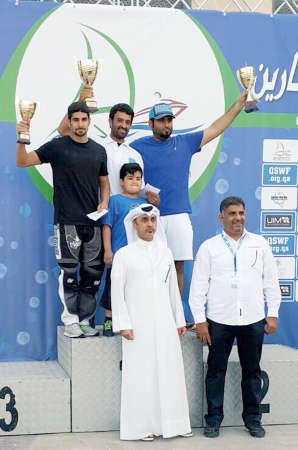 خالد بوربيع على منصة التتويج﻿