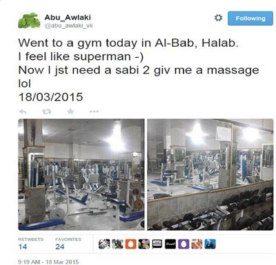 صالة الرياضة في الباب ومن بعدها لم يعد ابو سعيد البريطاني يظهر