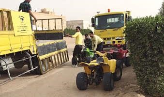 رفع البقيات المخالفة في منطقة الهجن
