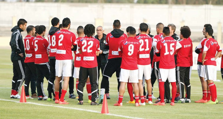 نجوم المنتخب المصري يستعدون للمواجهات المقبلة 