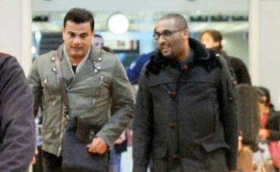 الهاجري في استقبال عمرو دياب﻿