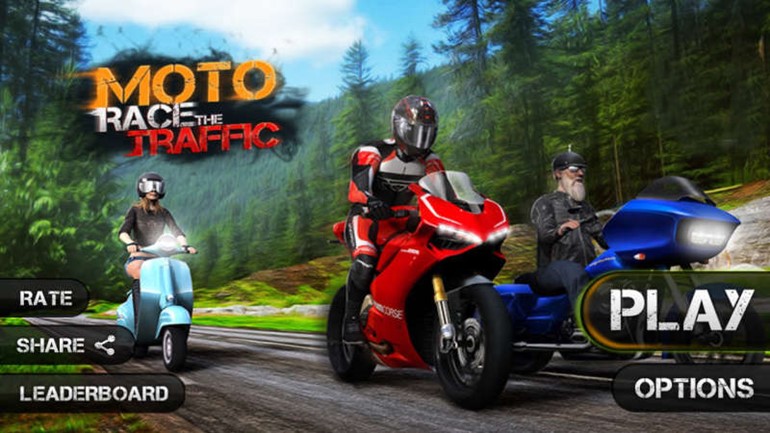 لعبة سباق الدراجات النارية «Race the Traffic Moto» للهواتف الذكية
