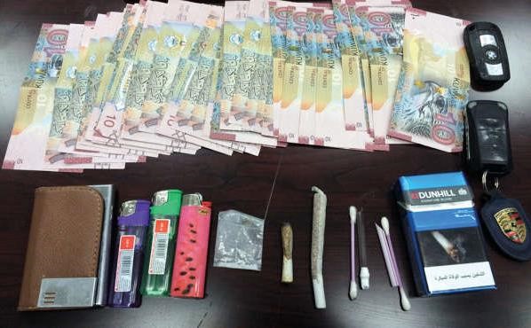 المضبوطات التي عثر عليها في الفارهة