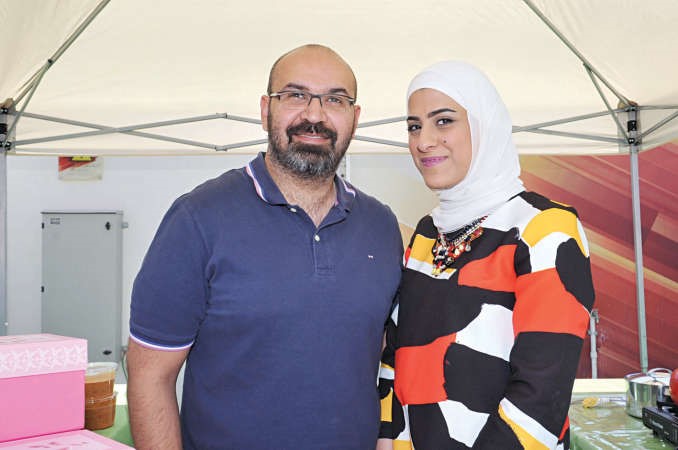 علياء اسماعيل وزوجها 