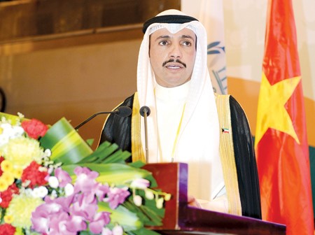 رئيس مجلس الامة مرزوق الغانم يلقي كلمته