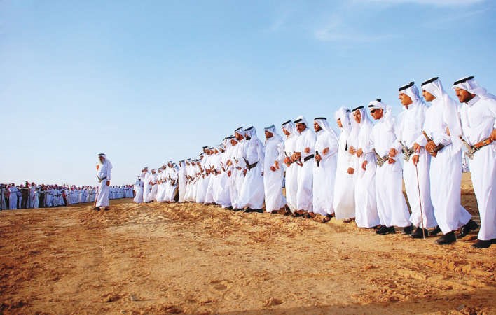 اهالي نجران يرحبون بالجيش بالزامل النجراني	واس﻿