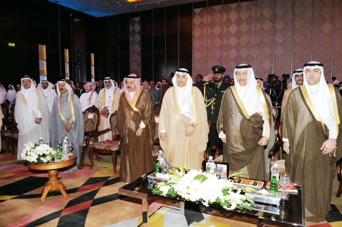 سمو الشيخ جابر المبارك ويعقوب الصانع وياسر ابل والشيخ دسالم الجابر وجواد بوخمسين ودعادل الفلاح في مقدمة الحضور