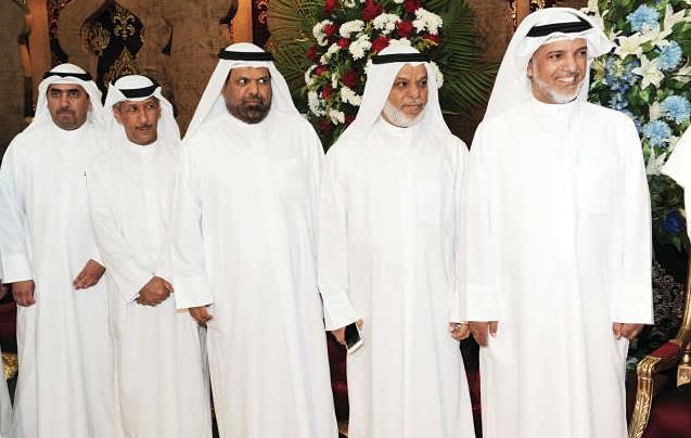 عبدالله الهيفي وداحمد الهيفي باستقبال المهنئين﻿