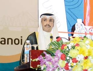 رئيس الاتحاد البرلماني العربي رئيس مجلس الامة مرزوق الغانم متحدثا في مؤتمر الاتحاد البرلماني الدولي 132﻿
