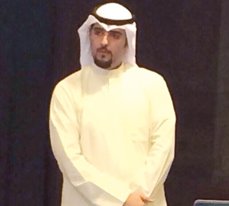 بسام العبدان خلال احدى المحاضرات