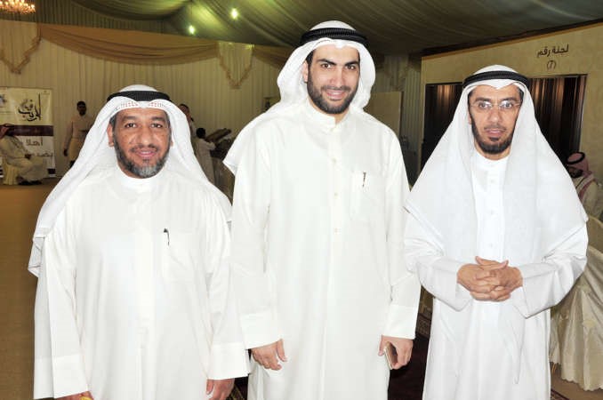 دمحمد العوضي والشيخ جزاع صويلح والزميل محمد راتب
