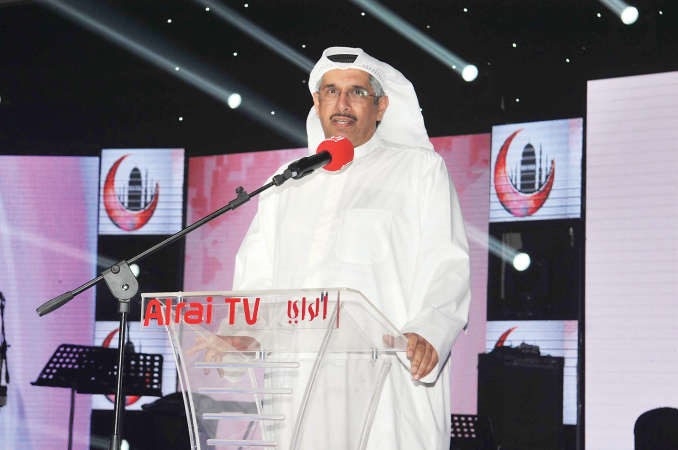 مدير عام تلفزيون الراي يوسف الجلاهمة ملقيا كلمته﻿