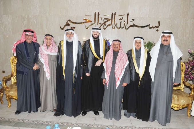 فيصل الساير ومبارك الساير يهنئانقاسم باشا