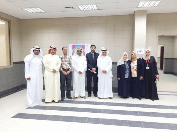 لقطة جماعية عقب عملية الافتتاح ﻿