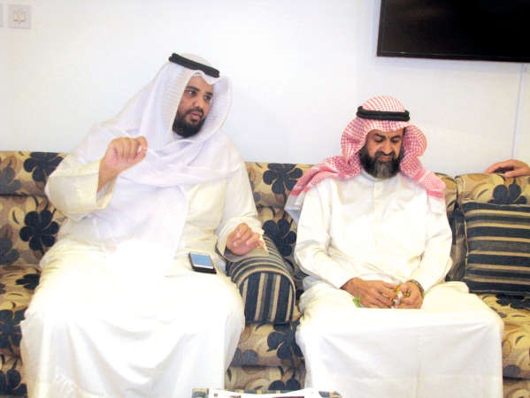 الزميل حمود العتيبي وعبدالحميد البلالي