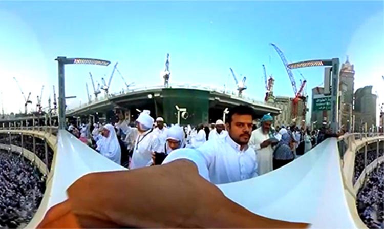 بالفيديو.. لأول مرة.. تصوير الحرم المكي بتقنية يوتيوب 360