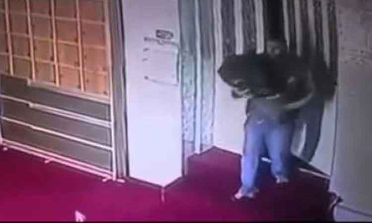 بالفيديو.. لص يسرق "المصاحف" من مسجد في الأردن