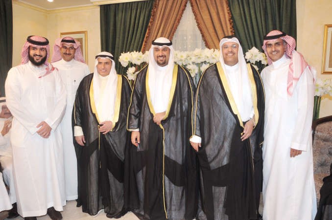محمد المحيميد واحمد المحيميد وفهد المحيميد يباركون

