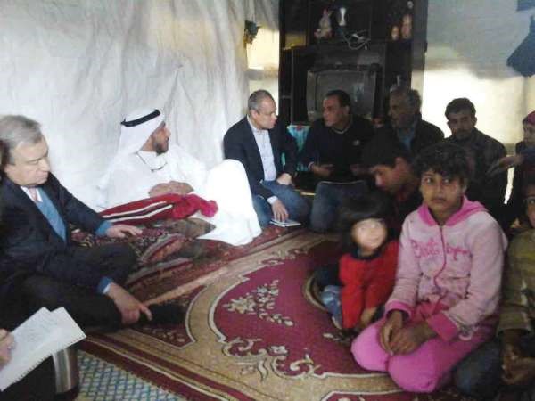 المعتوق مع بعض العائلات السورية النازحة﻿