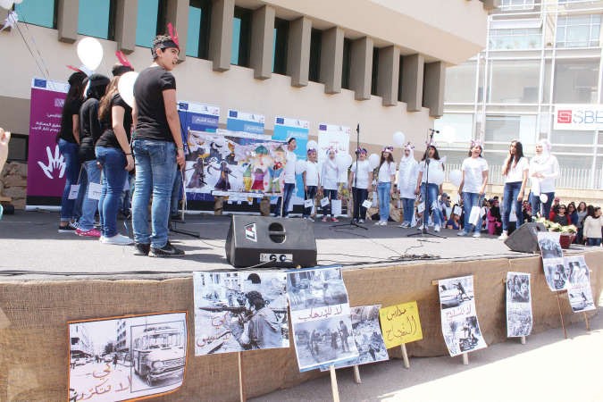 مهرجان للسلم الاهلي بمناسبة ذكرى الحرب الاهلية في منطقة الشياح عين الرمانة 	محمود الطويل ﻿